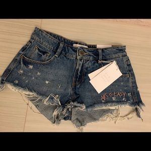 Limited edition denim shorts